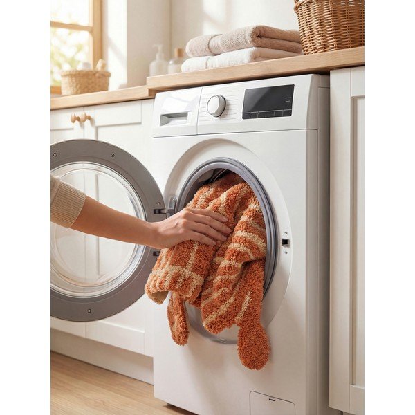 Covor pentru copii teracotă lavabil/țesut manual din bumbac 75x120 cm Snuggle Elodie – Hanse Home-image-3