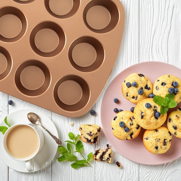 Formă de copt pentru brioșe din metal 25,5x36 cm Marissa – Orion-image-1