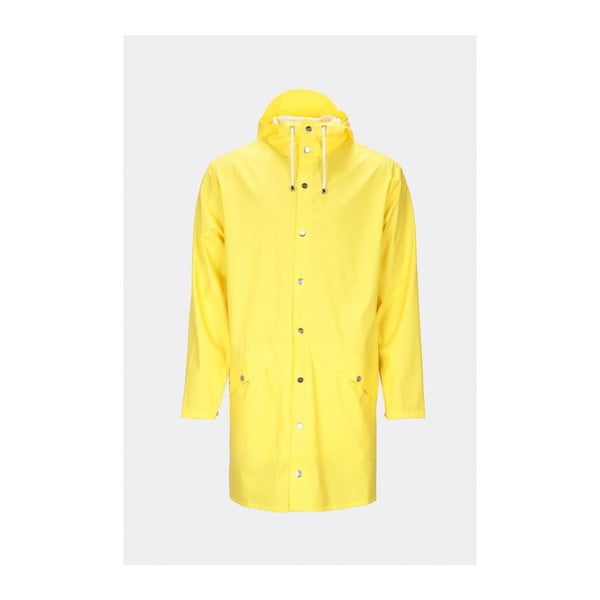 Jachetă unisex impermeabilă Rains Long Jacket, mărime L / XL, galben