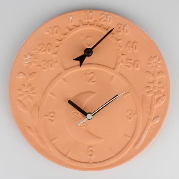 Ceas din ceramică cu termometru Dakls