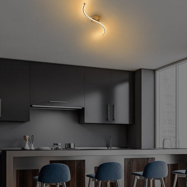 Plafonieră aurie LED 10x67 cm Yilan – Opviq lights-image-3