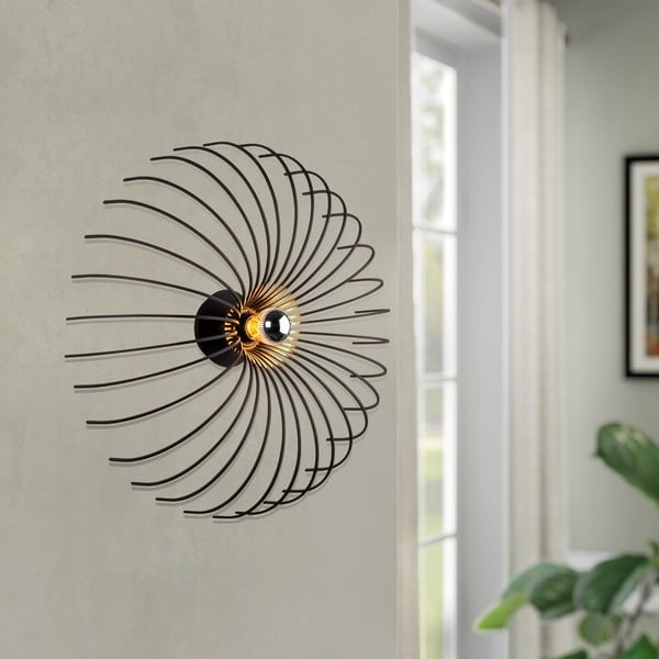 Aplică Opviq lights Aspendos, ø 36 cm, negru-image-1