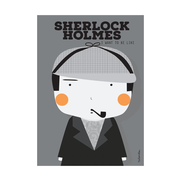 Poster NiñaSilla Sherlock Holmes, 21 x 42 cm