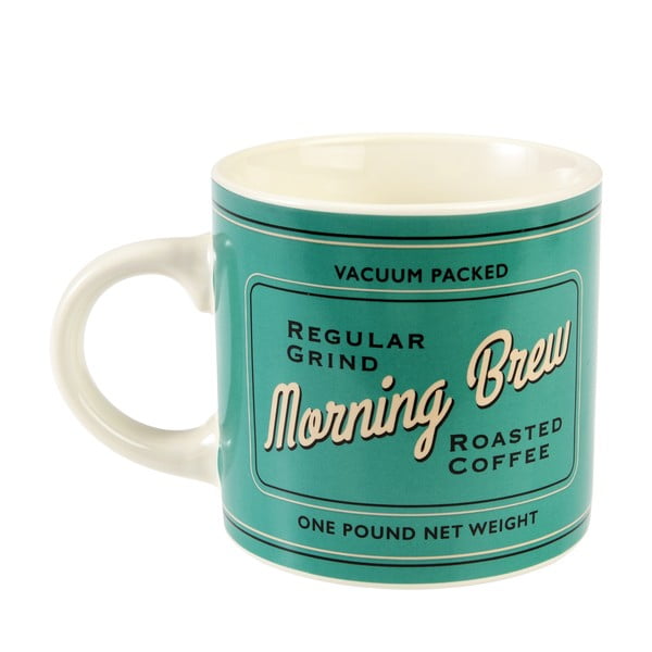 Cană crem-turcoaz din ceramică 350 ml Morning Brew – Rex London