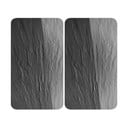 Set 2 protecții din sticlă pentru aragaz Wenko Slates, 52 x 30 cm