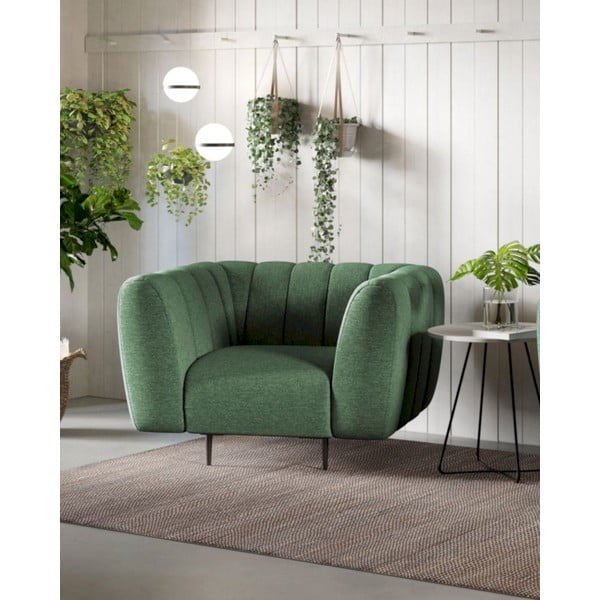 Fotoliu verde închis Shel – Ghado-image-1