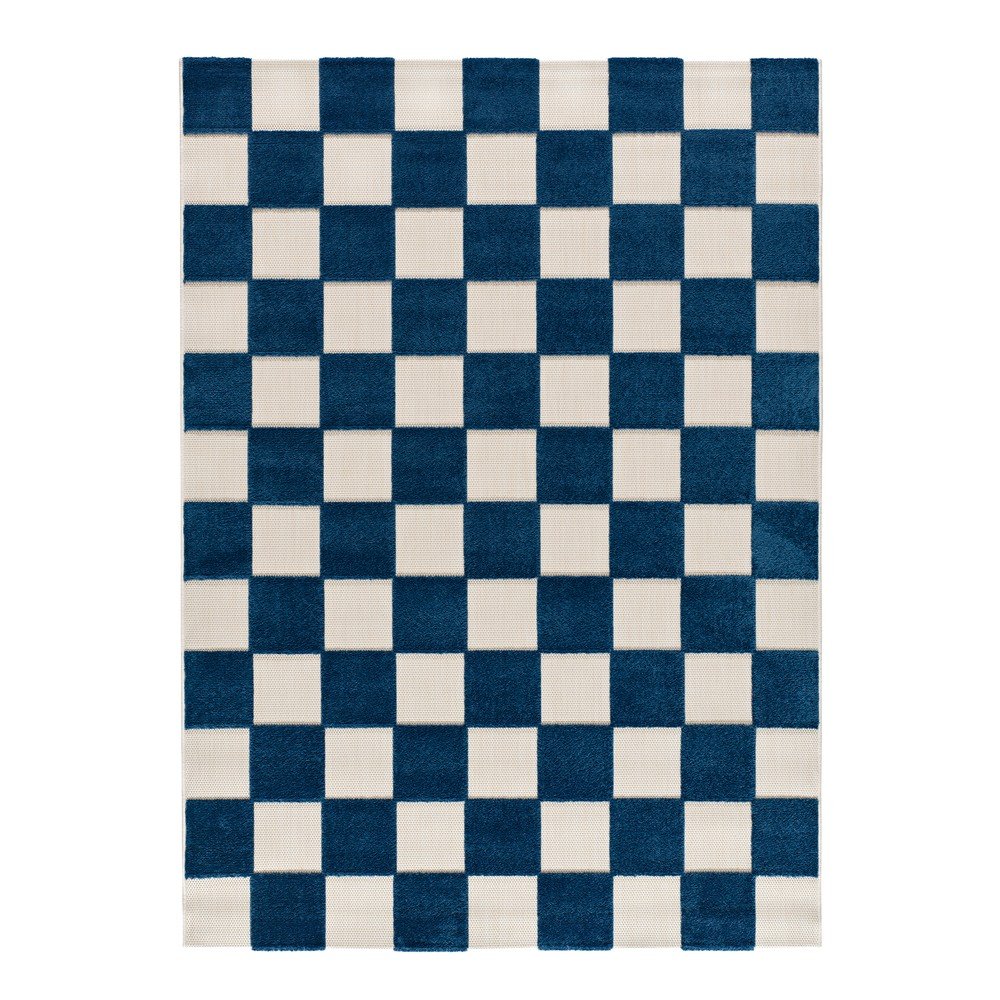 Covor pentru exterior și interior albastru/crem 160x230 cm Cuadros – Universal