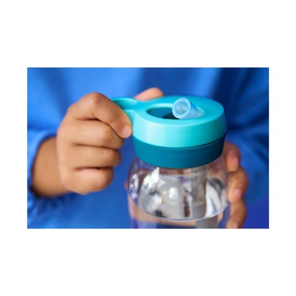 Sticlă pentru copii albastru-deschis din plastic 450 ml Forest Friends – Mepal-image-4