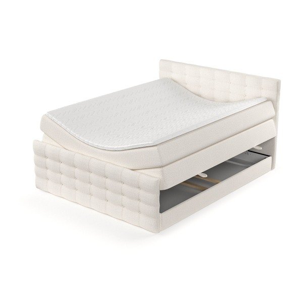 Pat boxspring crem cu spațiu de depozitare 200x200 cm Blend – Maison de Rêve-image-4