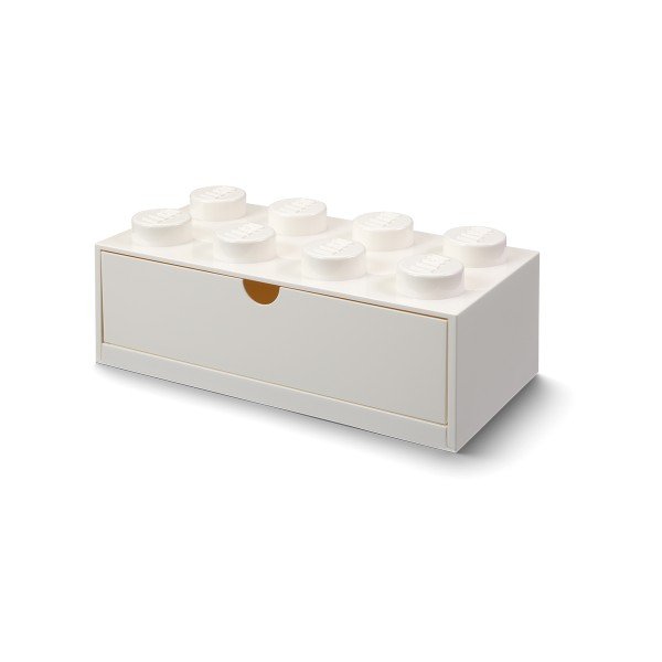 Cutie cu sertar LEGO® Double, alb