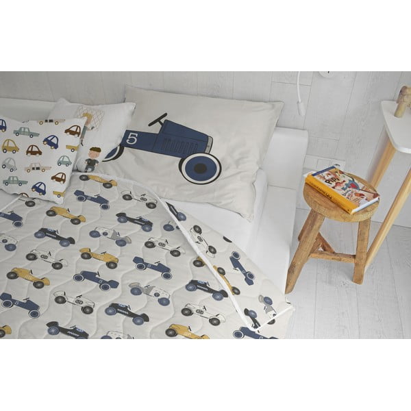 Set pilotă și față de pernă din bumbac satinat matlasat 140x200 cm – Butter Kings-image-1