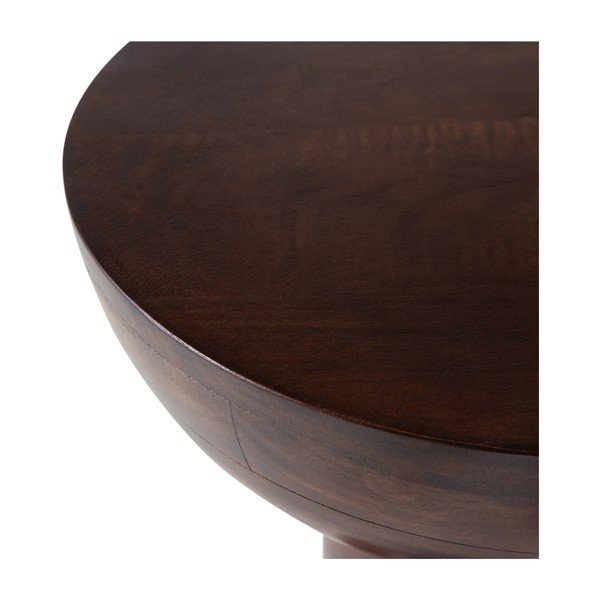 Măsuță auxiliară rotundă din lemn de mango ø 46 cm Emel – WOOOD-image-4