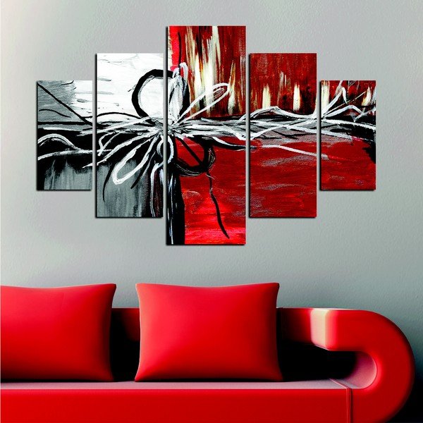 Tablou din mai multe piese Chaos, 92x56 cm-image-1