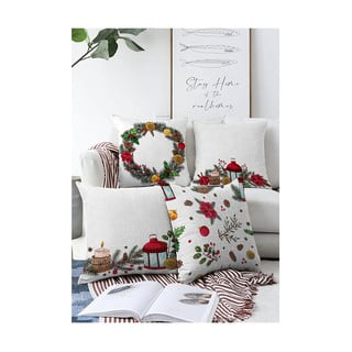Fețe de pernă de Crăciun în set de 4 55x55 cm Merry Christmas - Mila Home