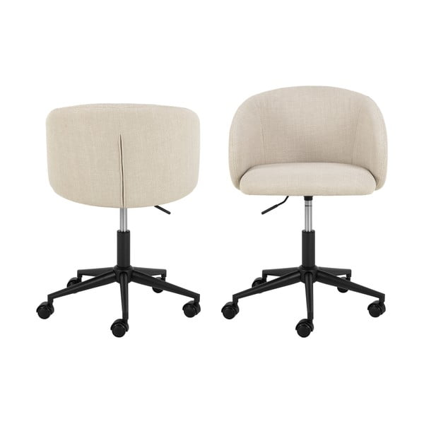 Scaun de birou bej Eleanor – Actona-image-4