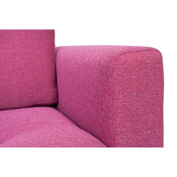 Canapea cu 3 locuri Scandic Fly, roz - violet-image-1
