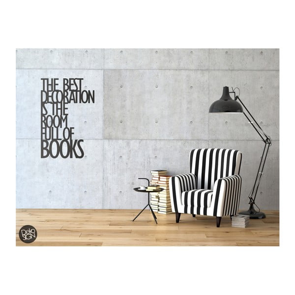 Autocolant pentru perete Dekosign The Best Decoration Is The Room Full Of Books