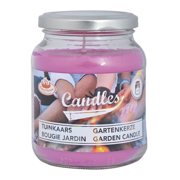 Set 4 lumânări pentru grădină în recipiente din sticlă Esschert Design Garden, 36 de ore de ardere-image-3