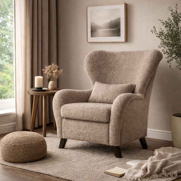 Fotoliu cu spătar înalt Miuform Miuf, maro-image-1