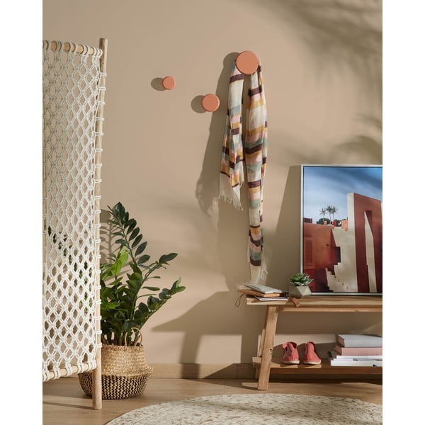 Set 3 cuiere de perete Kave Home Nadua, portocaliu-image-3