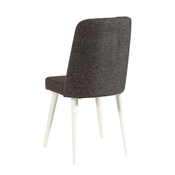 Scaun de dining gri antracit din catifea Stormi Sandalye – Kalune Design-image-1