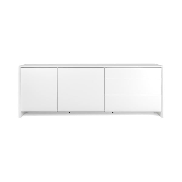 Dulap cu 2 uși și 3 sertare Tenzo Profil, alb