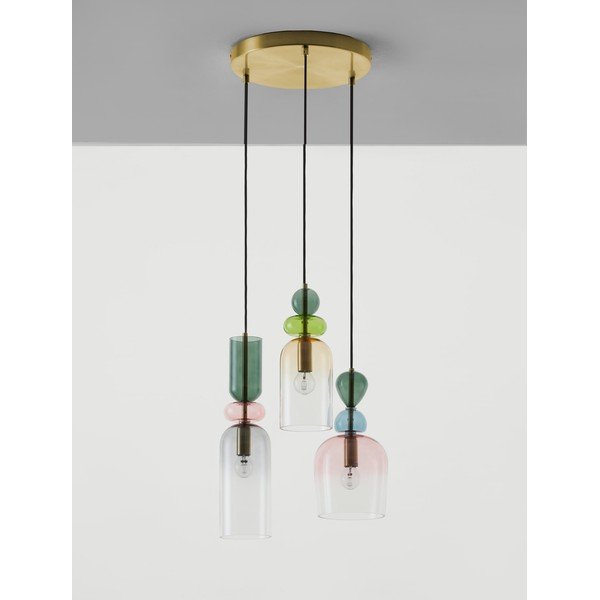 Lustră aurie din sticlă ø 42 cm Murano – Nova Luce-image-2