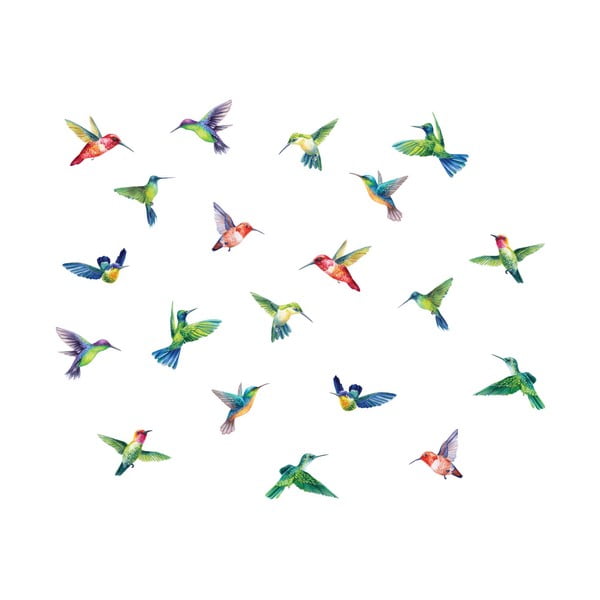 Autocolante pentru geam 20 buc. 40x60 cm Hummingbirds – Ambiance-image-2