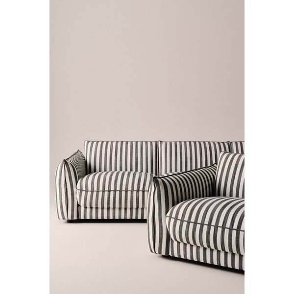 Canapea alb-negru 264 cm Molton – Jotex-image-2