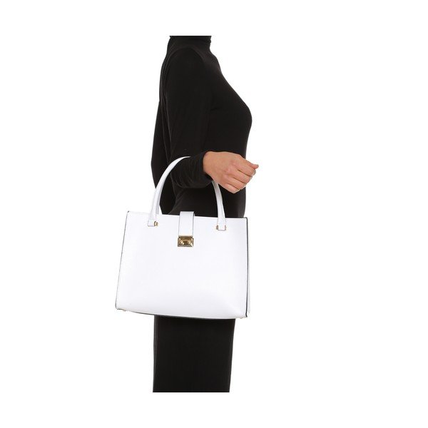 Poșetă din piele Anna Luchini 448 Bianco-image-4