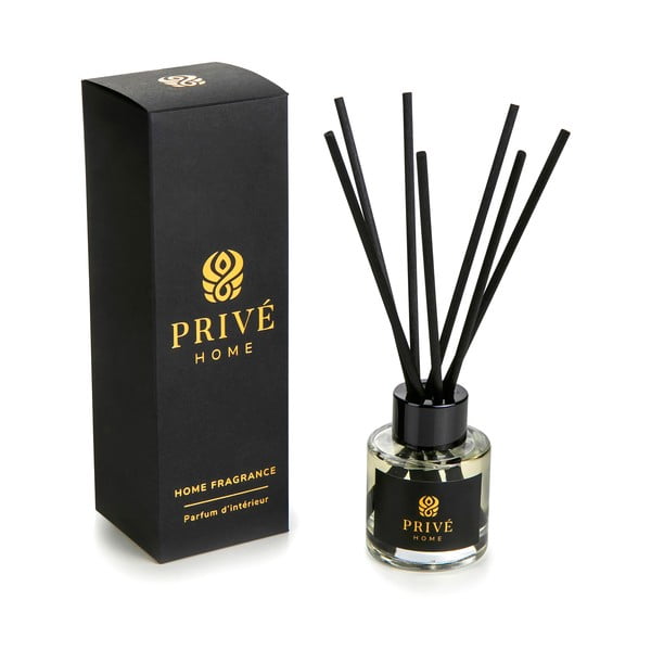 Difuzor de parfum cu bețișoare Privé Home Safran - Ambre Noir, 50 ml