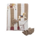 Pătură albă/maro 130x160 cm Merry-go-round – Bloomingville