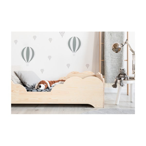 Pat din lemn de pin pentru copii Adeko BOX 10, 80 x 200 cm-image-2