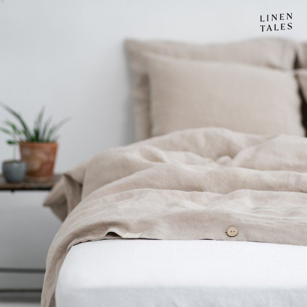 Lenjerie de pat crem din fibre de cânepă pentru pat dublu 200x220 cm – Linen Tales-image-4