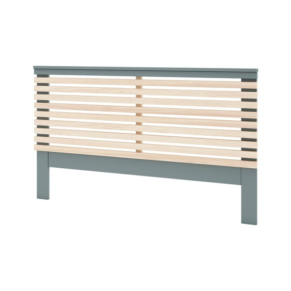 Tăblie de pat în culoare naturală/verde prăfuit cu aspect de lemn de pin 163x100 cm Estefania – Marckeric-image-2