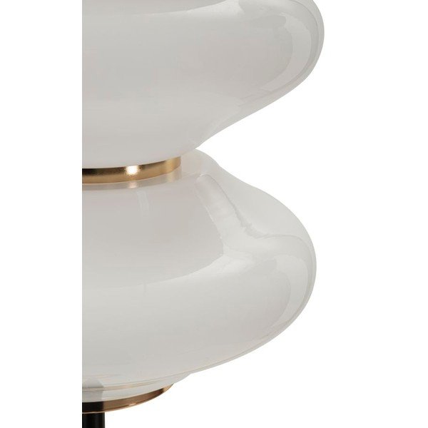 Lampadar alb-negru cu abajur din sticlă (înălțime 168 cm) Vintage – Mauro Ferretti-image-3