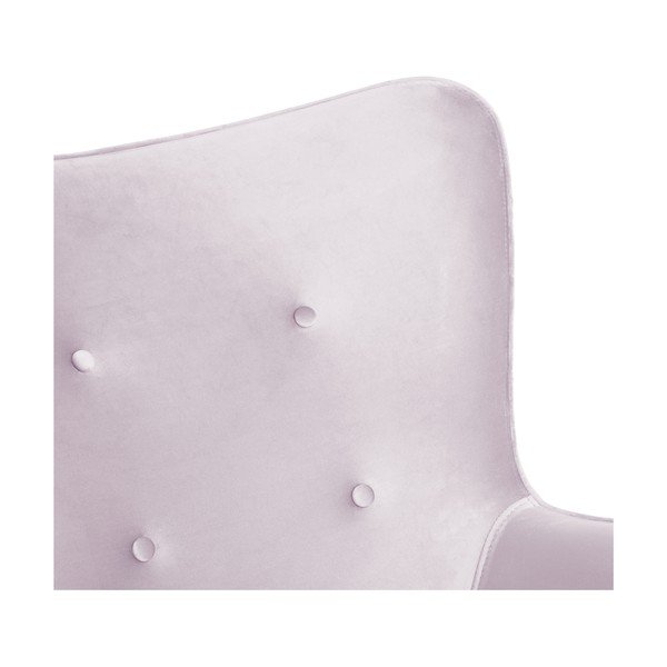 Fotoliu cu taburet Vivonita Cora Velvet, mov lavandă-image-4