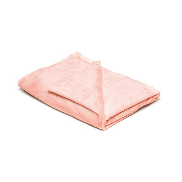 Pătură din micromicropluș My House, 150 x 200 cm, roz somon