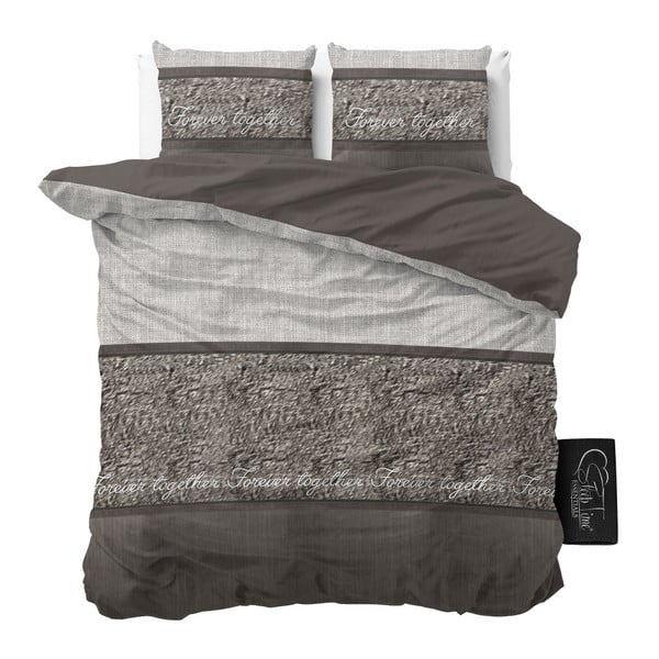 Lenjerie de pat din micropercal Sleeptime Warm Skin, 200 x 220 cm