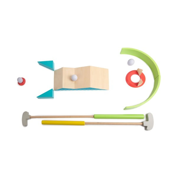 Set de mini golf din lemn pentru exterior Legler Active-image-3