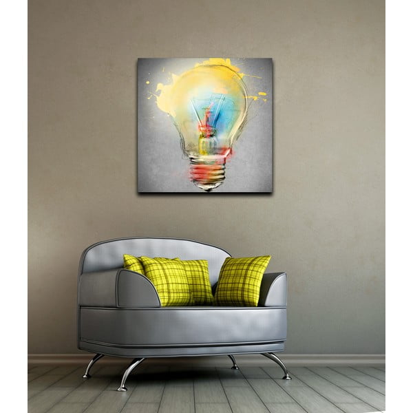 Tablou Homemania Decor Bulb, 60 x 60 cm-image-1