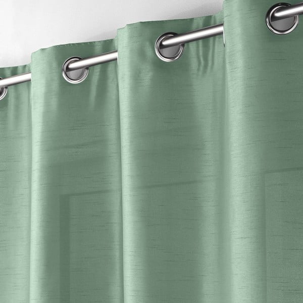 Draperie verde din satin 140x240 cm Shana – douceur d'intérieur-image-1