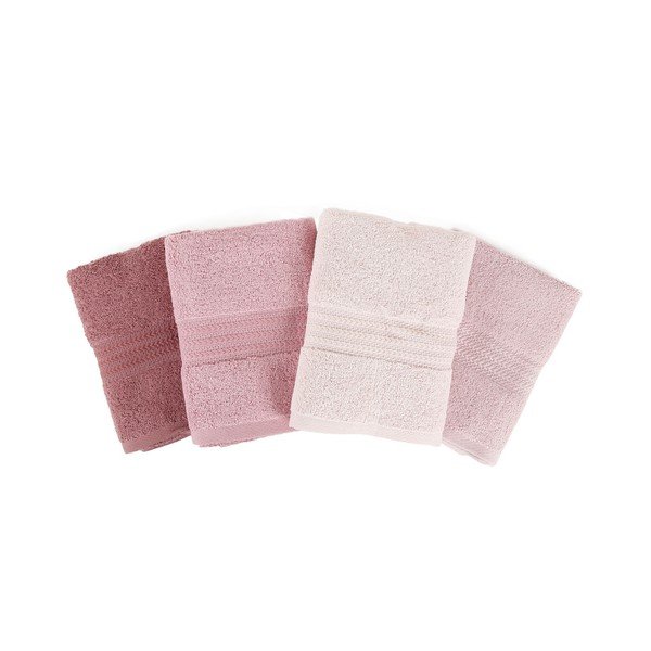 Set 4 prosoape Rainbow Dusty Rose, 50 x 90 cm, roz-image-2