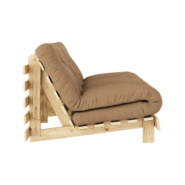 Canapea maro extensibilă 160 cm Roots - Karup Design-image-4