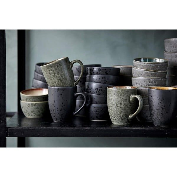 Cană neagră/chihlimbar din ceramică 300 ml Black/Amber – Bitz-image-2