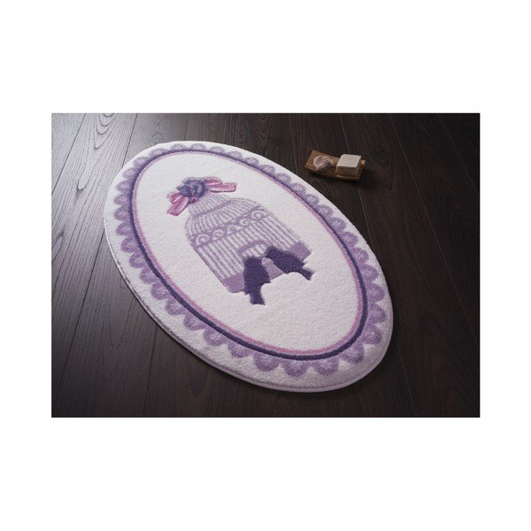 Covoraş de baie Confetti Bathmats Birdcage, 133 cm, violet-image-1
