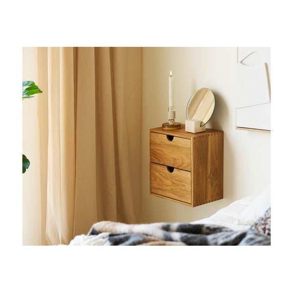 Raft în culoare naturală etajat din lemn de stejar 18 cm Townsville – House Nordic-image-4