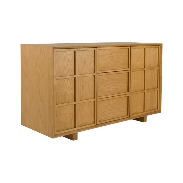 Comodă în culoare naturală din lemn de frasin 120x70x45 cm Raster – Zuiver-image-2