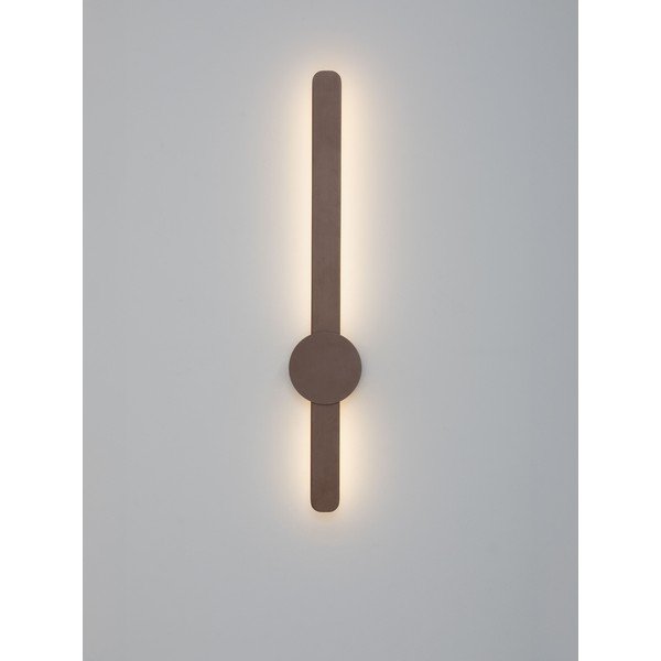 Aplică de perete maro LED din aluminiu Norei – Nova Luce-image-4