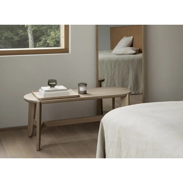 Bancă în culoare naturală din lemn masiv Eli – Blomus-image-1